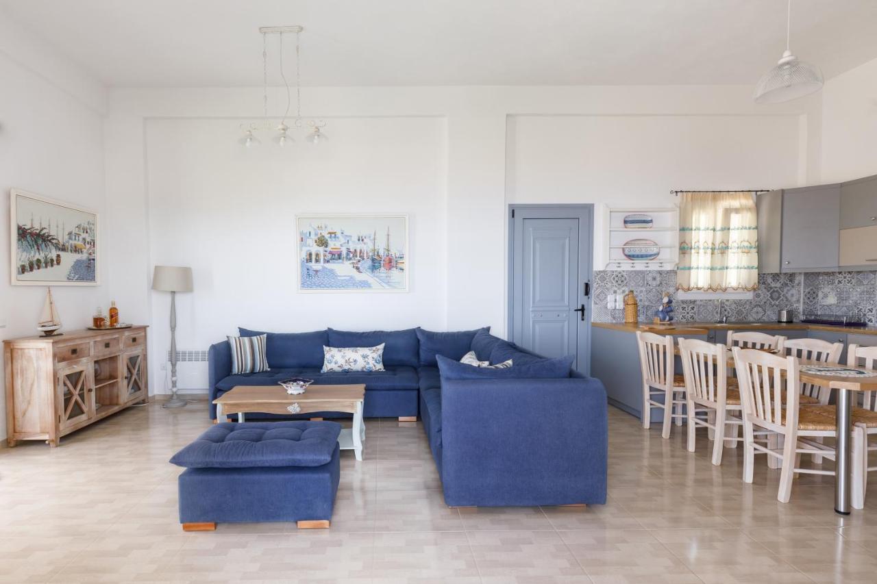 Cycladic Villa With Sea View! Ioulis Extérieur photo