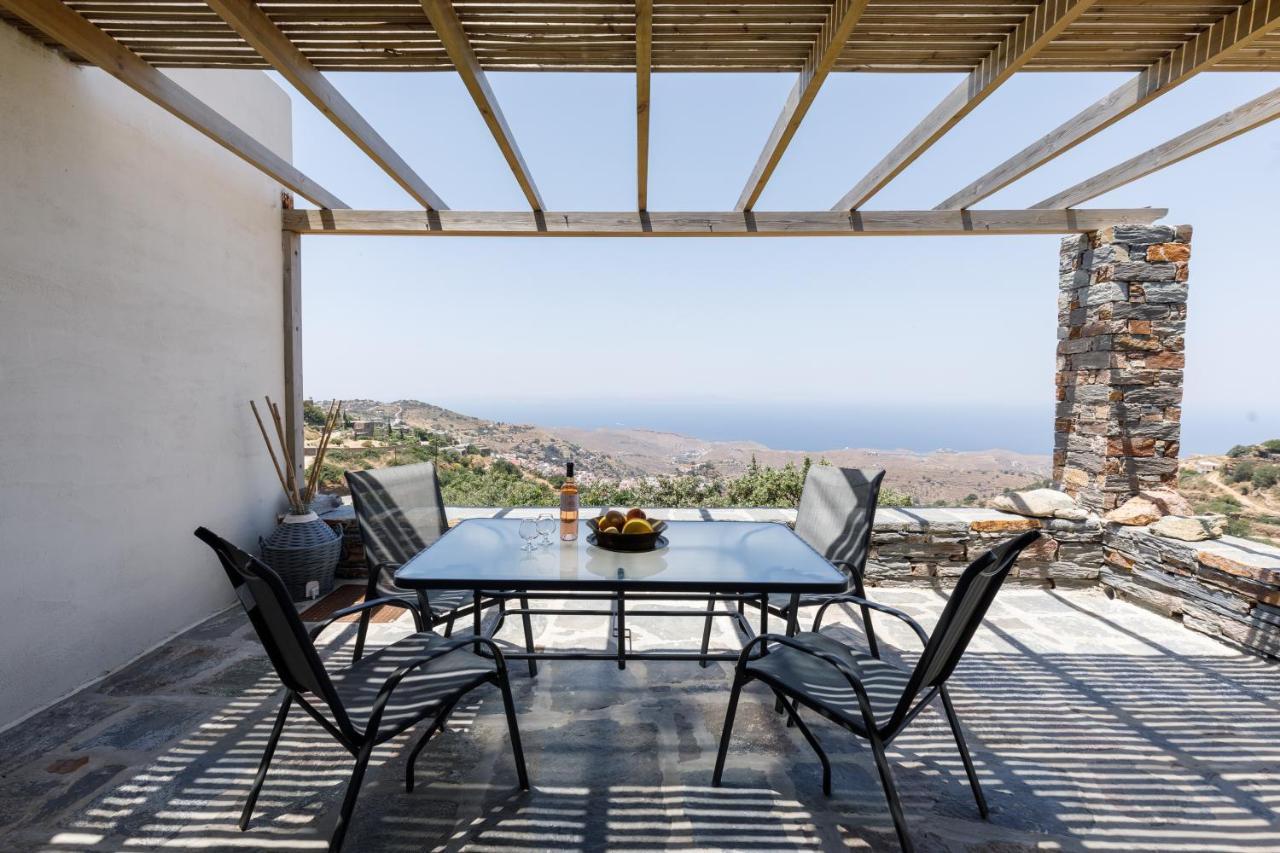 Cycladic Villa With Sea View! Ioulis Extérieur photo