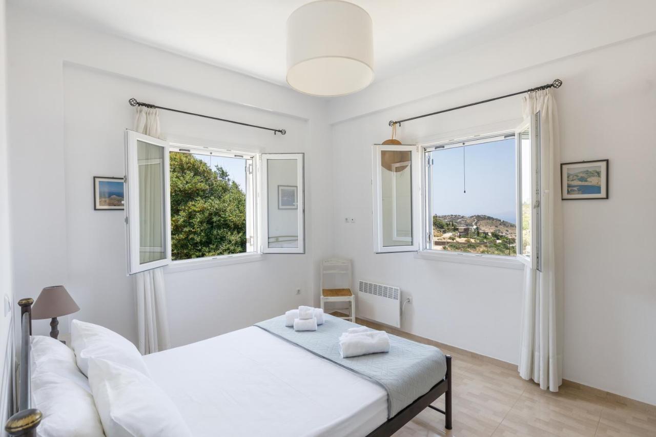 Cycladic Villa With Sea View! Ioulis Extérieur photo