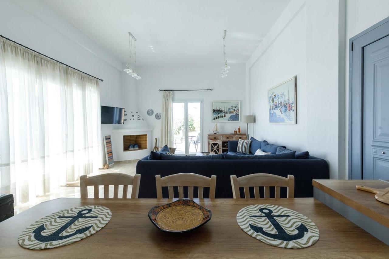 Cycladic Villa With Sea View! Ioulis Extérieur photo