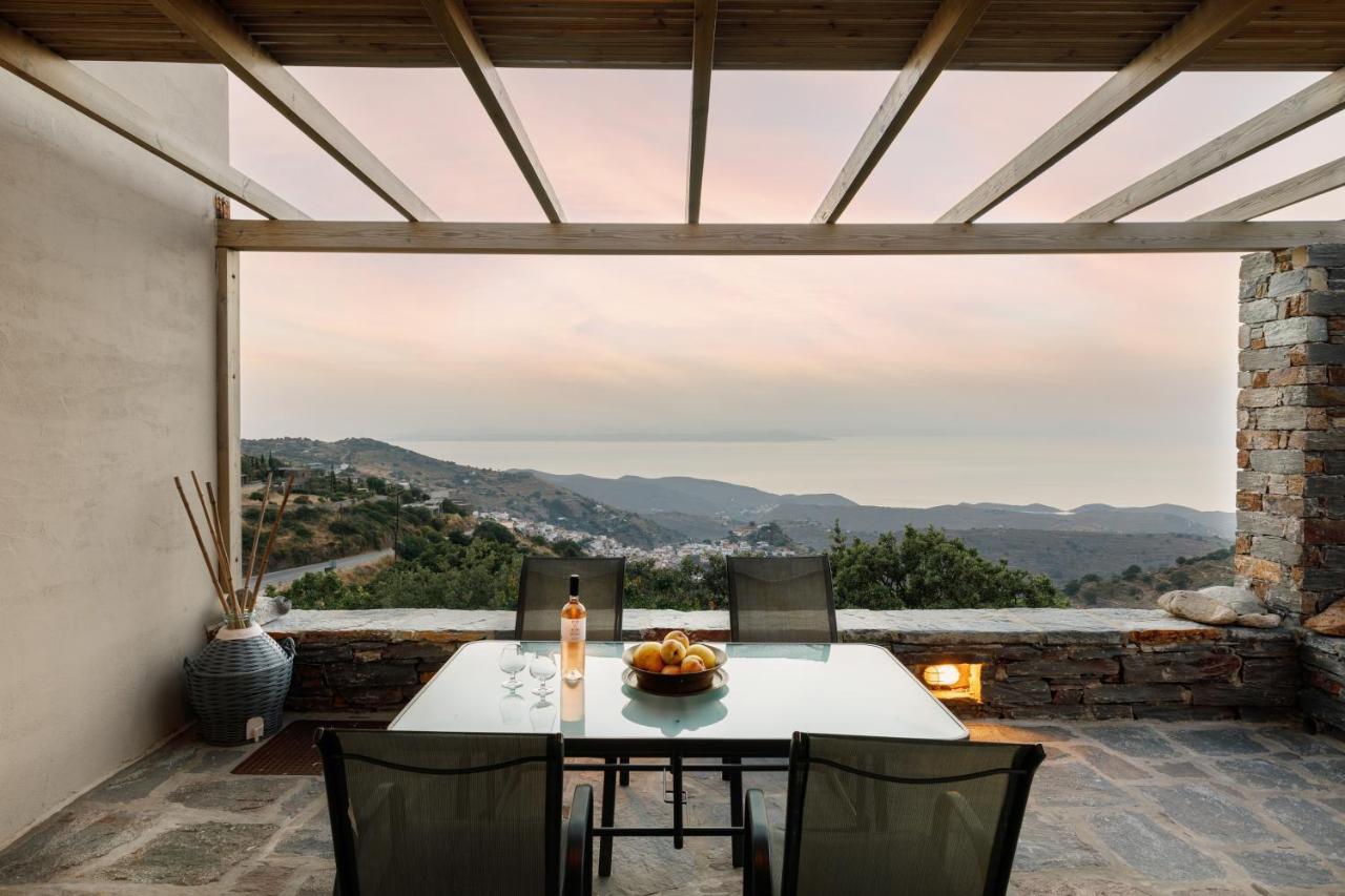 Cycladic Villa With Sea View! Ioulis Extérieur photo