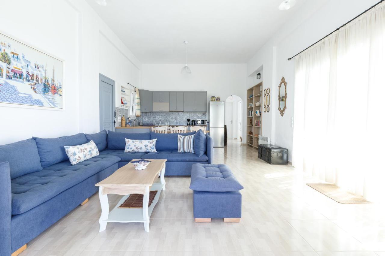 Cycladic Villa With Sea View! Ioulis Extérieur photo