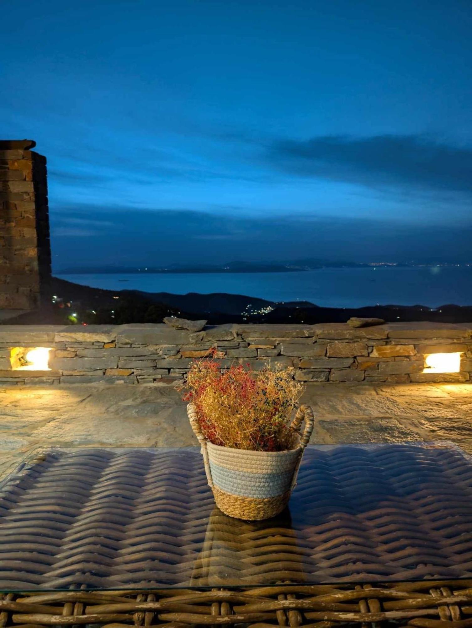 Cycladic Villa With Sea View! Ioulis Extérieur photo