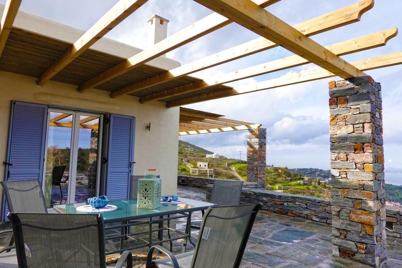 Cycladic Villa With Sea View! Ioulis Extérieur photo